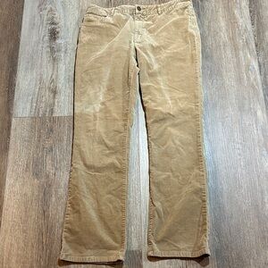 Chaps Women's Tan Corduroy Straight Leg Pants